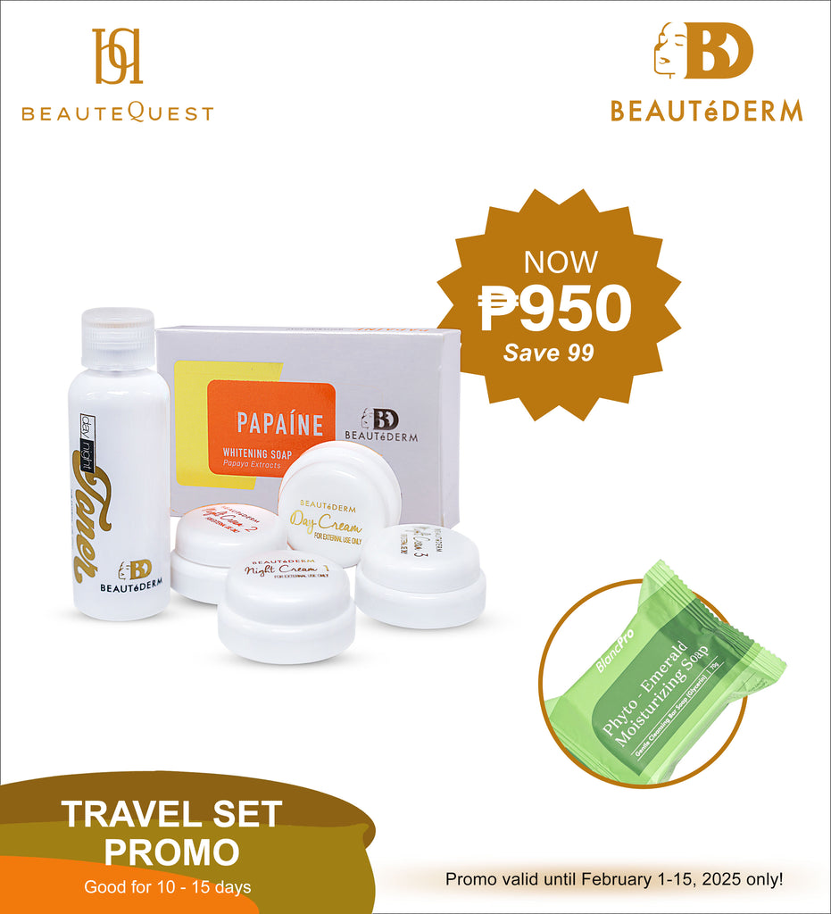 Beautederm Travel Set with Free Phyto-Emerald Moisturizing Soap