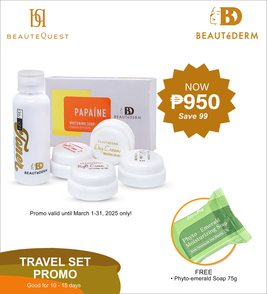 Beautederm Travel Set with Free Phyto-Emerald Moisturizing Soap