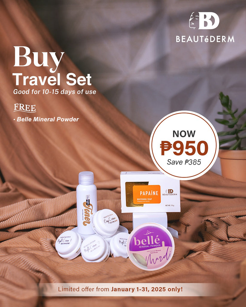 Beautederm Travel Set with Freebies