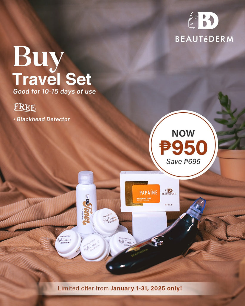 Beautederm Travel Set with Freebies