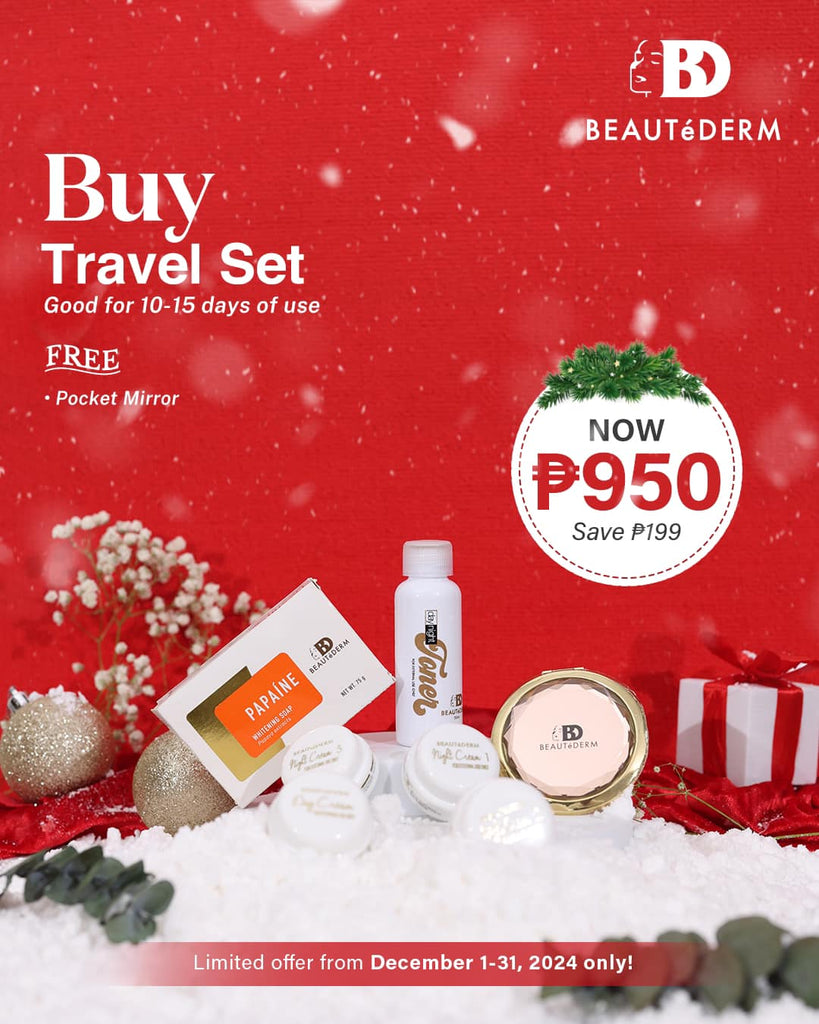 Beautederm Travel Set with Freebies