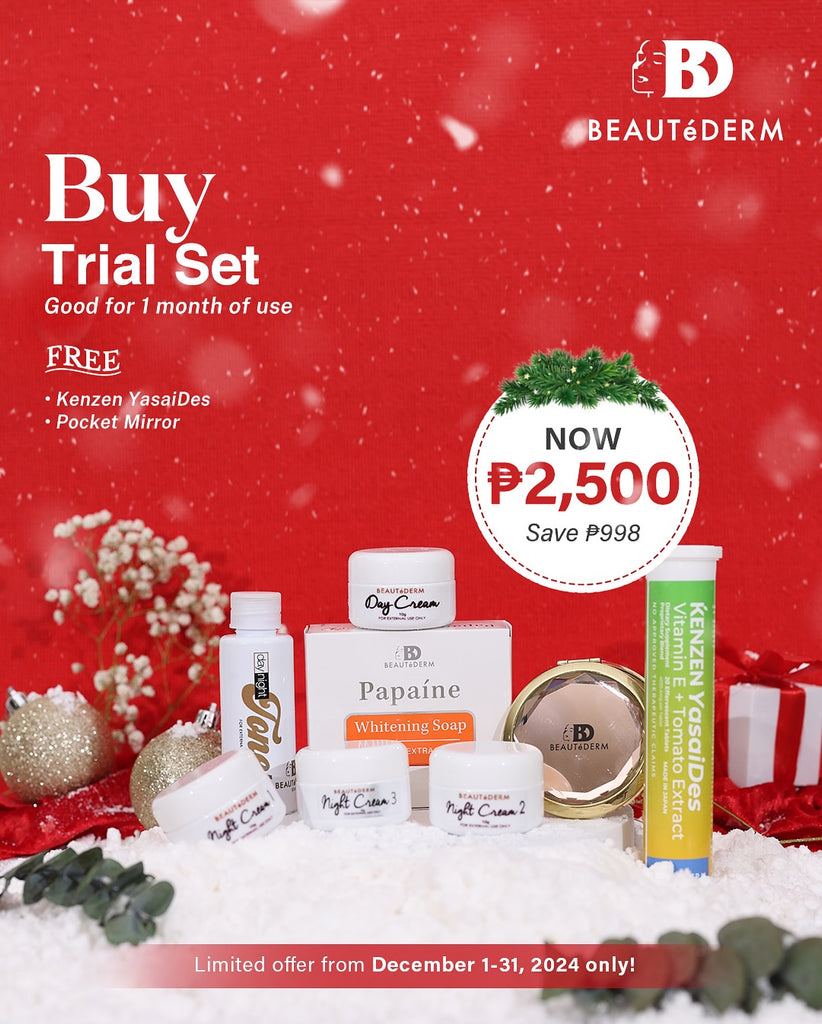 Beautederm Trial Set Promo Free Kenzen Yasaides & Pocket Mirror