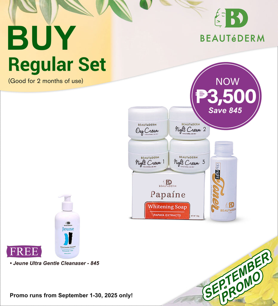 Beautederm Regular Set with Free Jeune Gentle Ultra Cleanser