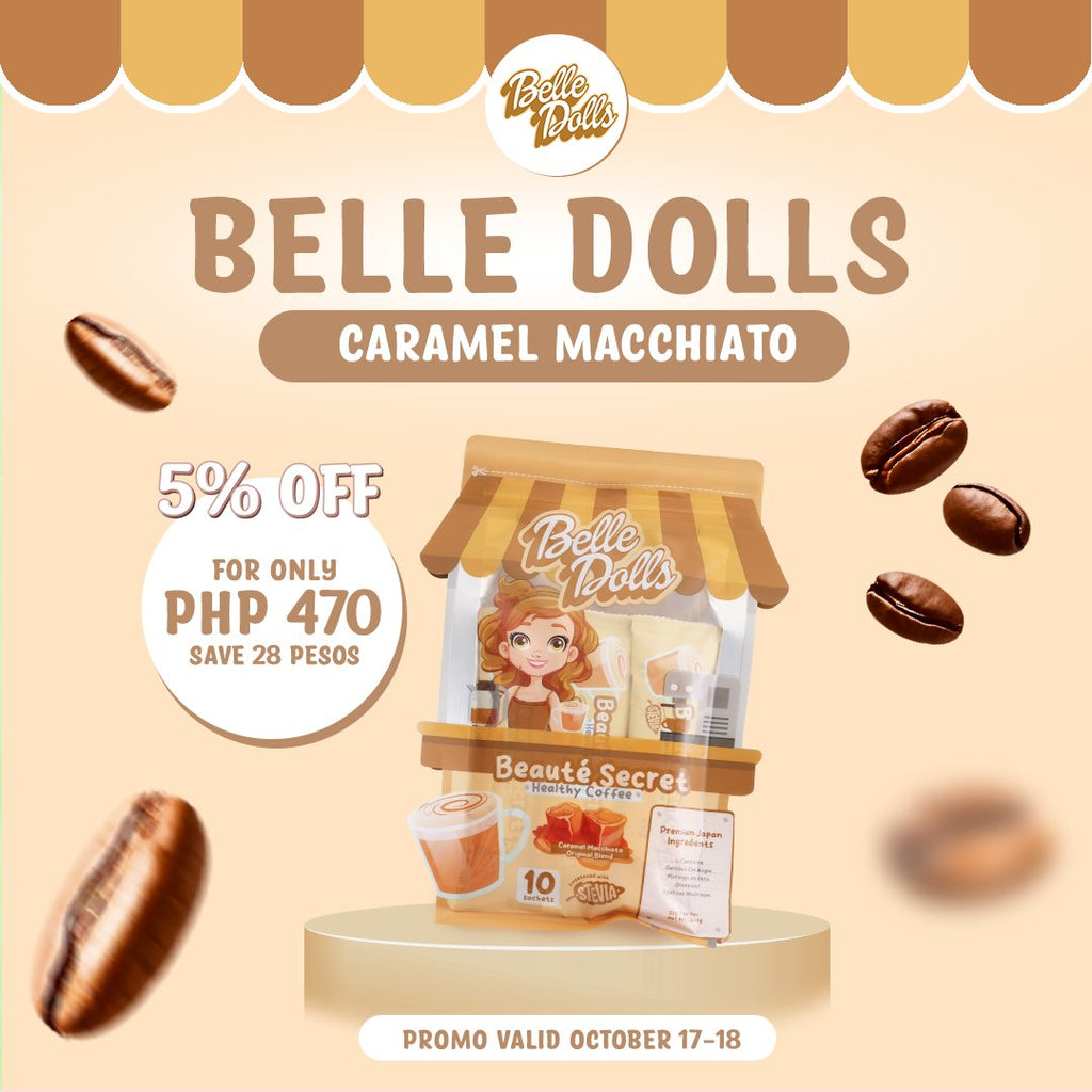 Belle Dolls Caramel Macchiato Healthy Coffee - 10 Sachets