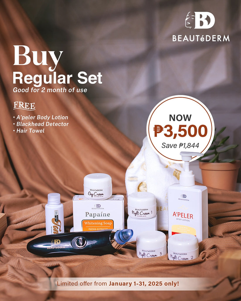 Beautederm Regular Set Free A'Peler Lotion, Blackhead Detector & Hair Towel