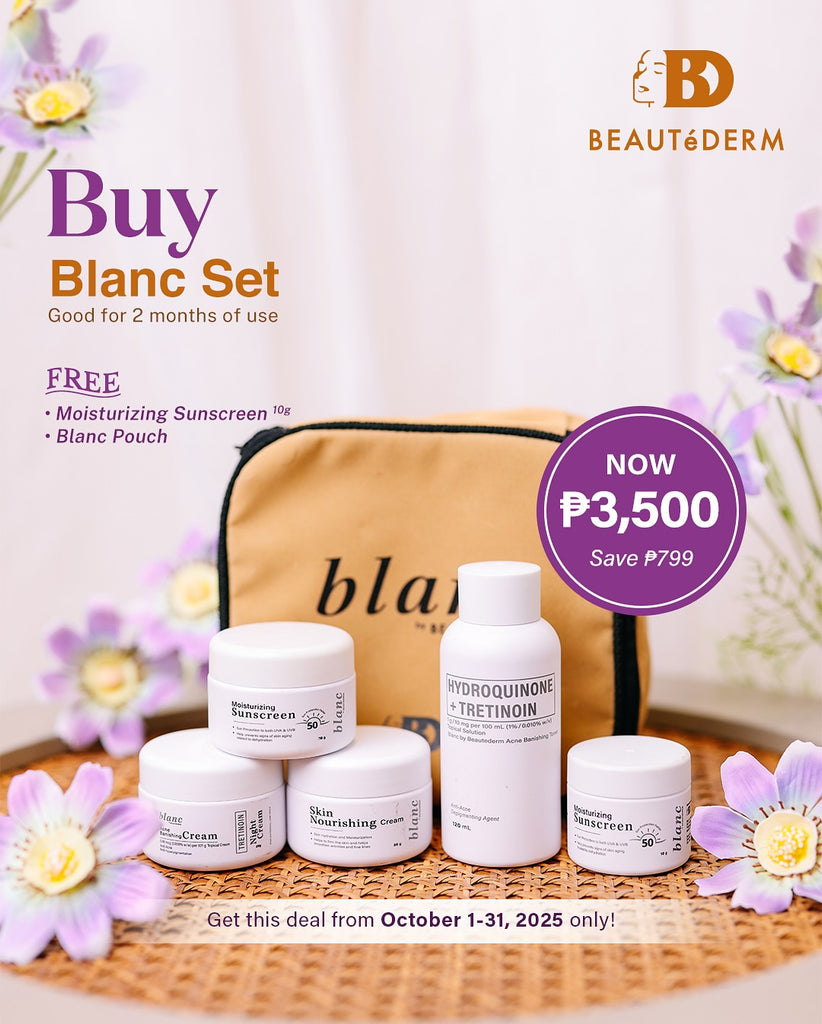 Beautederm Blanc Set Promo with Free Blanc Pouch and Moisturizing Sunscreen 10g
