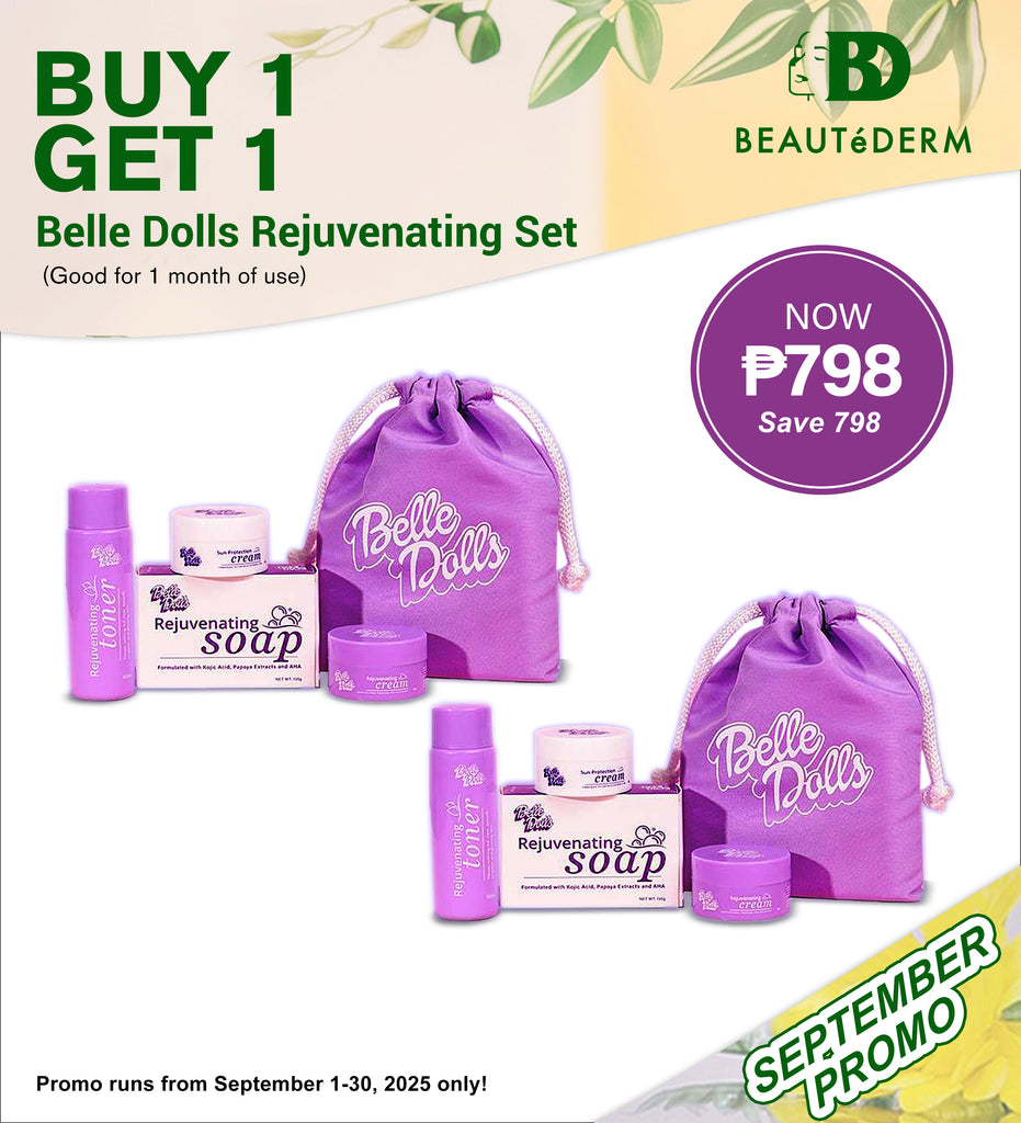 BUY 1 TAKE 1 Belle Dolls Complete Rejuvenating Skincare Set with Free Phy Emerald Soap 70g