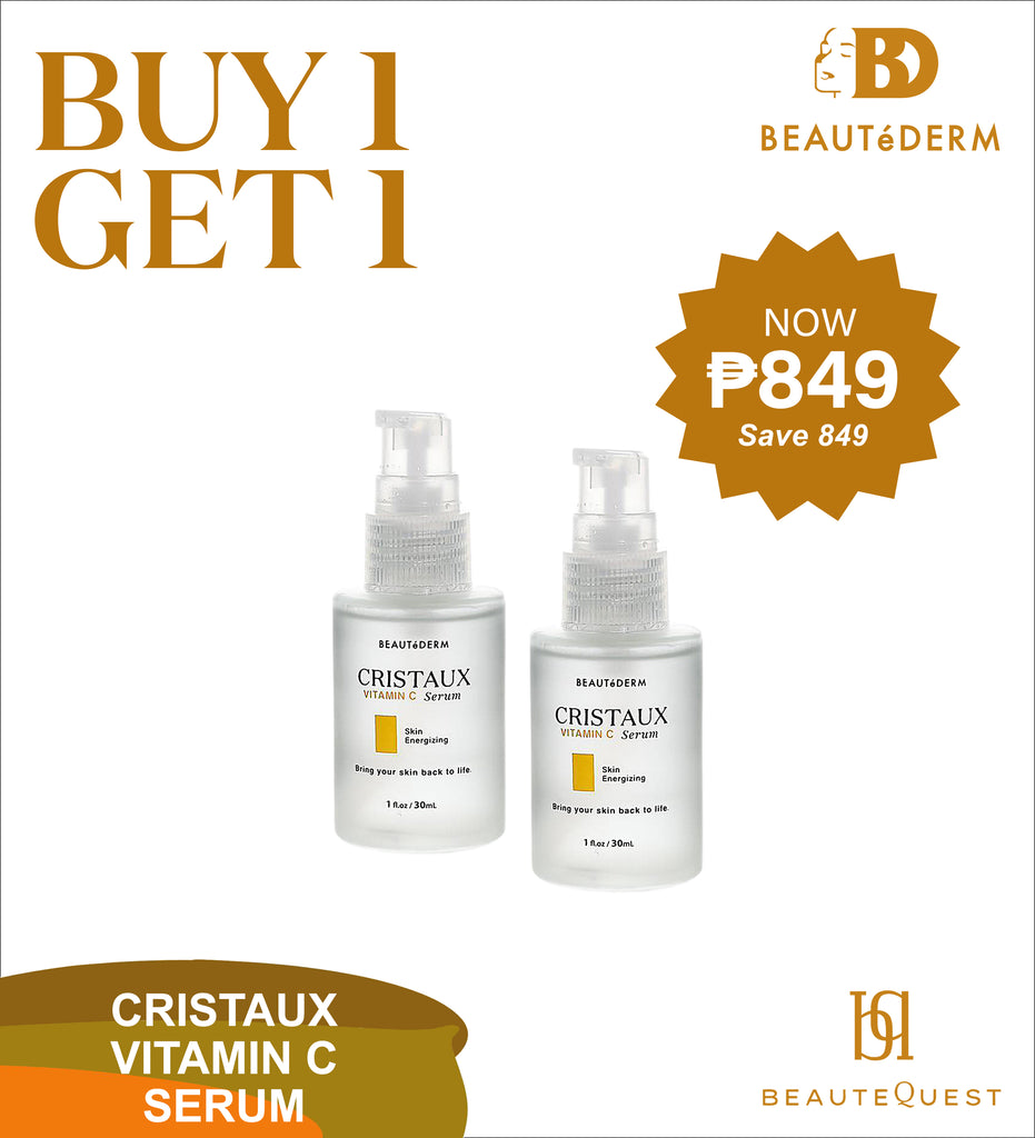 BUY 1 GET 1 Beautederm Cristaux Vitamin C Serum Skin Energizing 30ml