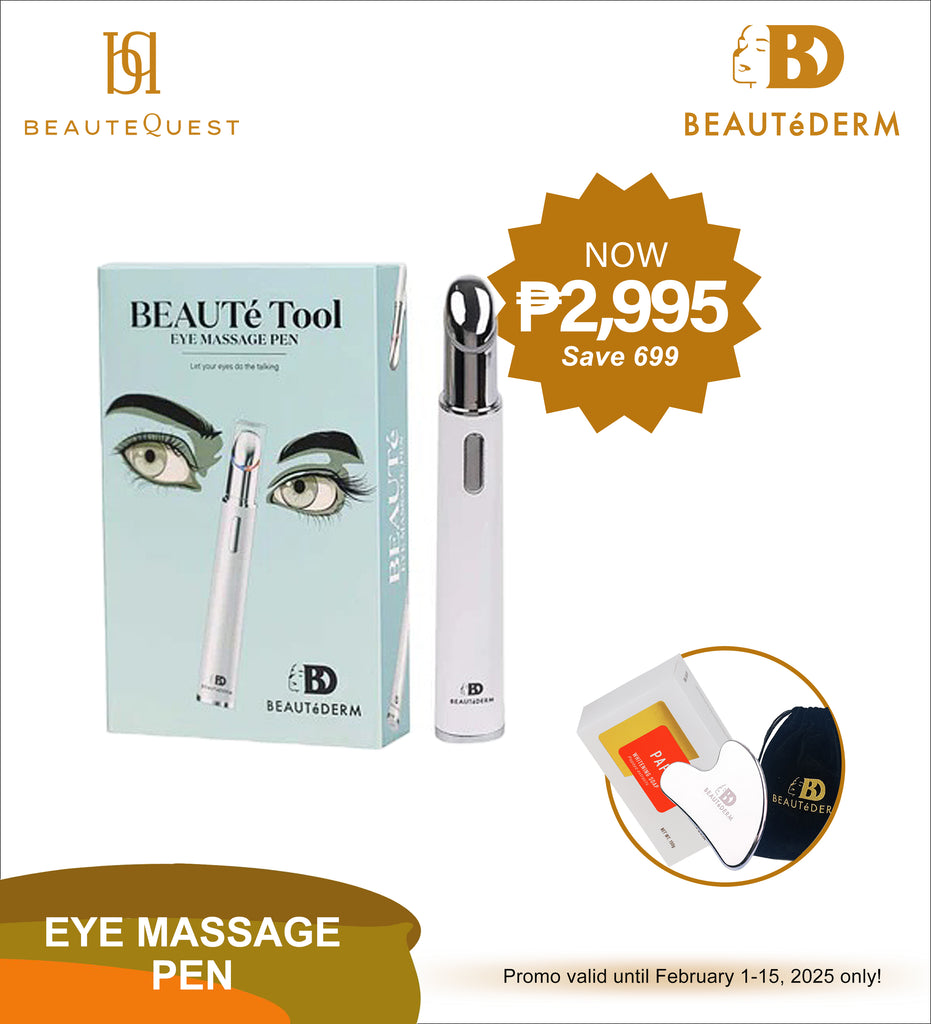 Beautederm Eye Massage Pen with Free Papaine Soap Big Gua Sha