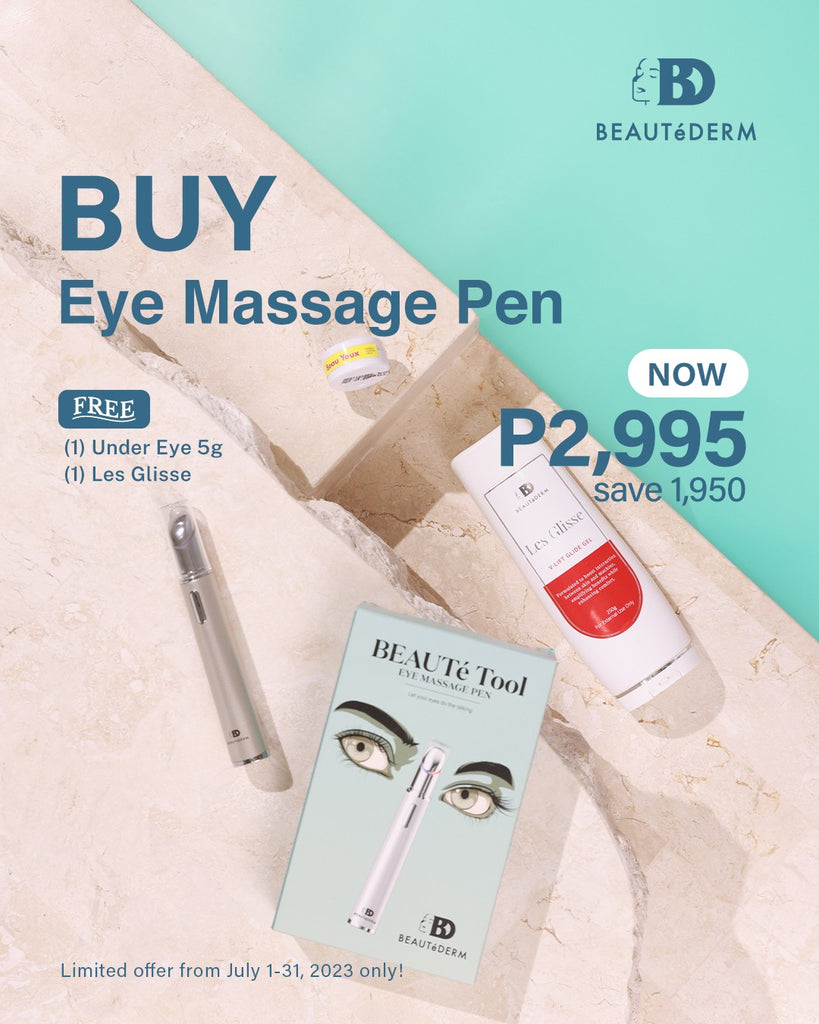 BUY Beautederm Beaute Tool Eye Massage Pen FREE Under Eye Cream 5g & Les Glisse Gliding Gel