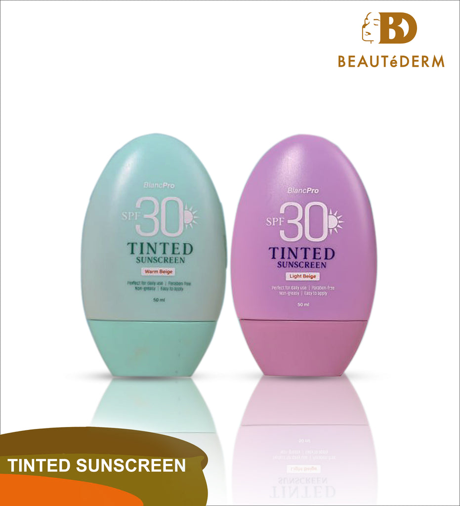 BlancPro Tinted Sunscreen SPF 30 with Milk Whitening Soap 70g