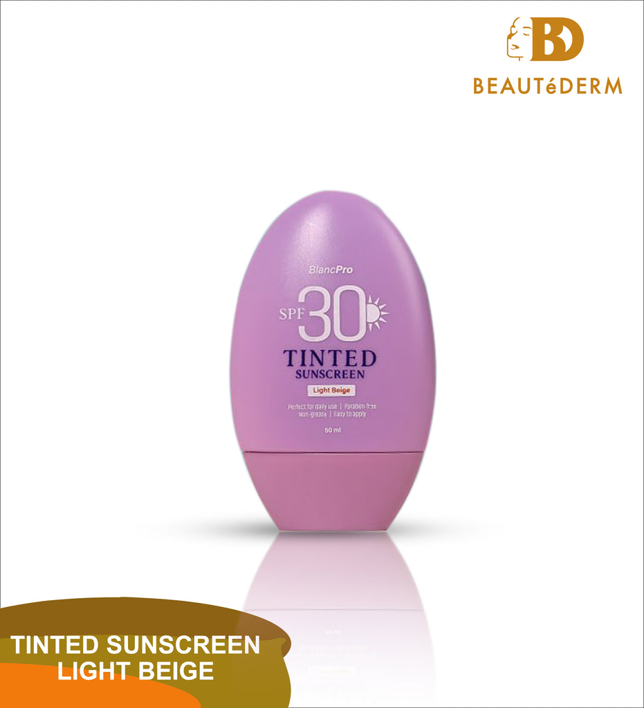 BlancPro Tinted Sunscreen SPF 30 with Milk Whitening Soap 70g