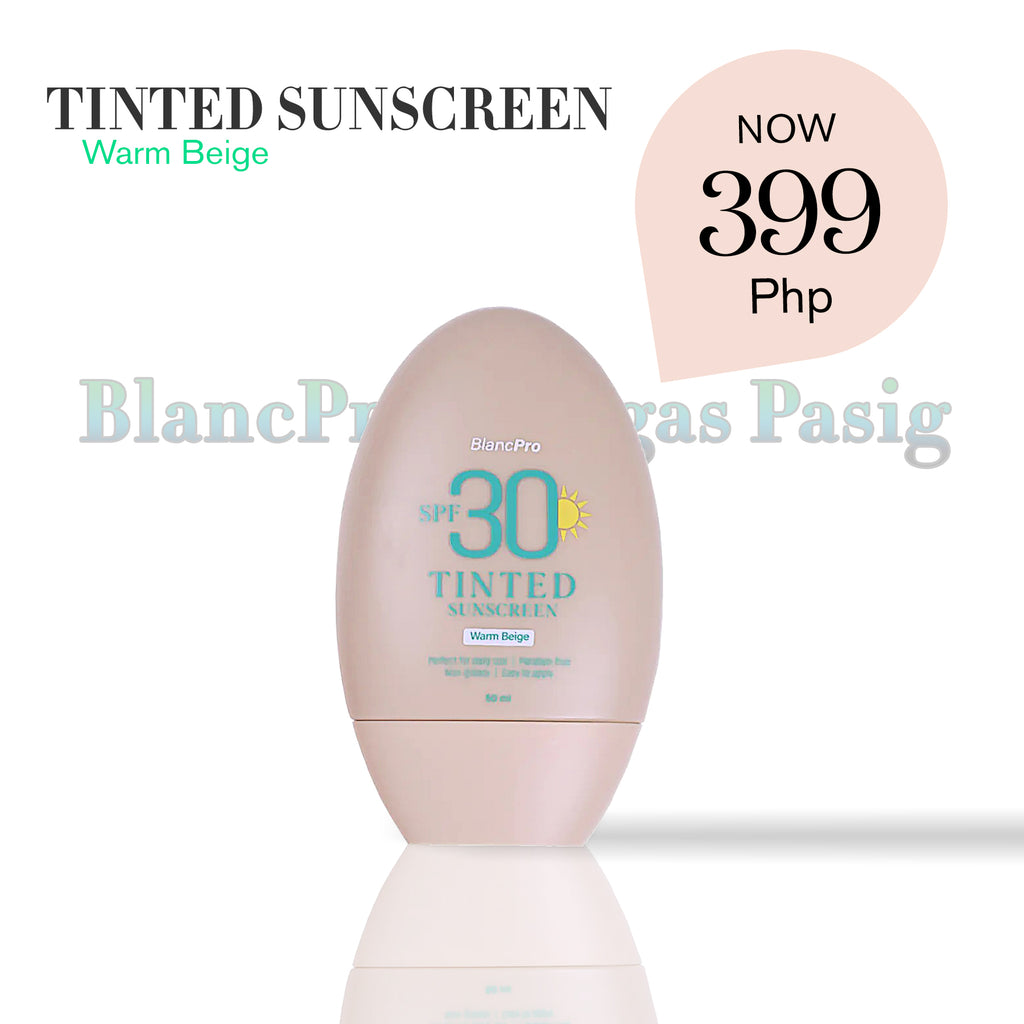 BlancPro Tinted Sunscreen SPF 30 with Milk Whitening Soap 70g